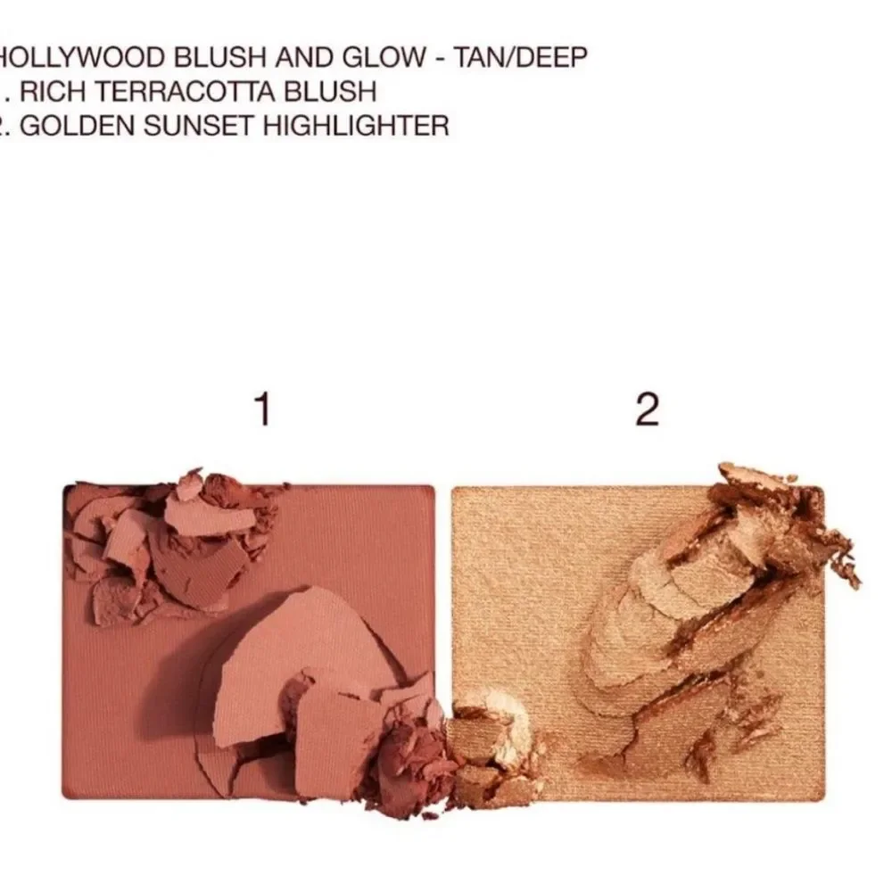 Charlotte Tilbury Blush & Glow Glide Palette with Pink Precision Brush Tan/Dore